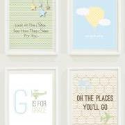  Nursery Prints: Stars and Sky - Travel Nursery - Oh The Places You'll Go - Hot Air Balloon-Up and Away - Monogram -Home Decor- Gallery Wall - Kids Room - Airplane - Digital 
